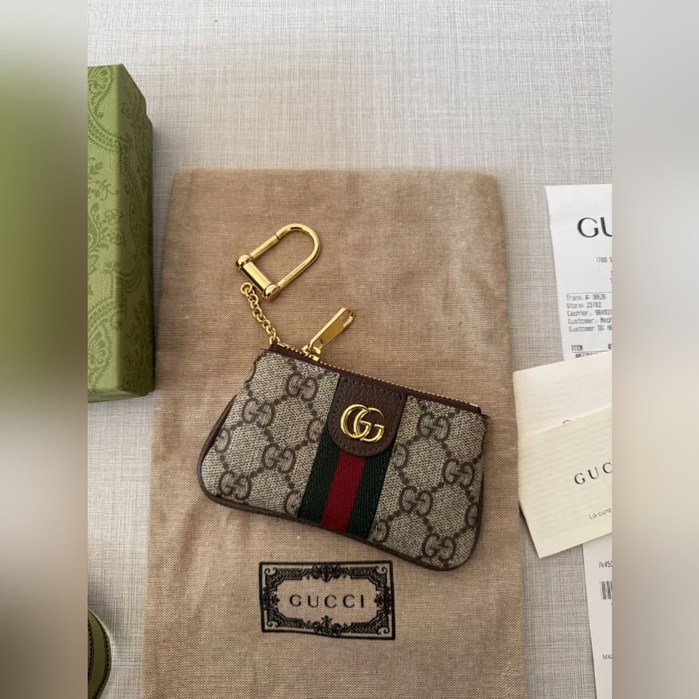 Gucci GG Ophidia Zip Key Pouch